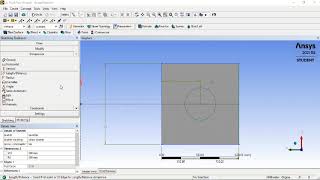 2D Geometry Model in Ansys Workbench Ansys fluent tutorial for beginners CFD [upl. by Heisser196]