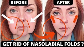 GET RID OF NASAL FOLDS  VERY EFFECTIVE FACE EXERCISES FOR LAUGH LINES [upl. by Nonnel]