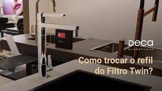 Como trocar o refil da Torneira com Filtro Twin  Deca Explica  Canal Deca [upl. by Fox]