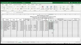 Cómo trabajar una Planilla de Salarios Mensual [upl. by Travax]