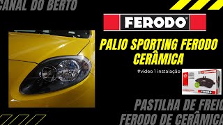 Pastilhas de freio FERODO Cerâmica Palio Sporting video1 [upl. by Aineles]