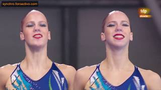 Bregje amp Noortje De Brouwer NED Duet Freel Final Glasgow European Championships 2018 [upl. by Gnas]