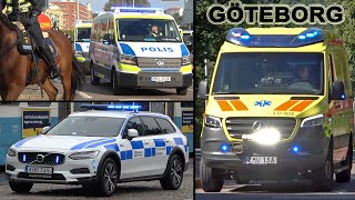 GothenburgGöteborg Police Fire Department Ambulance collection part 3 [upl. by Liamaj]