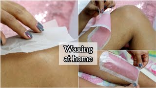 How to use Veet Wax Strips  Waxing at Home Step by Step [upl. by Haisi]