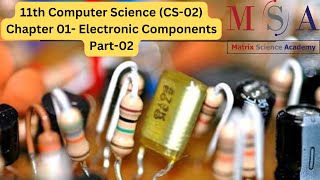 CS02  Chp 1  PART02  Electronic Components  Class 11  Maharashtra Board [upl. by Siegfried835]