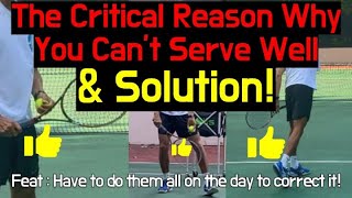 THE CRITICAL REASON WHY YOU CANT SERVE LIKE PRO FEAT HAVE TO DO THESE SOLUTION ON THE DAYJPTA [upl. by Miquela671]