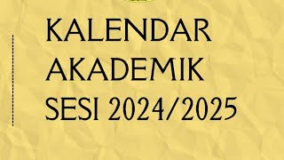 Kalendar Akademik amp Cuti Sekolah 2024 [upl. by Noirret]