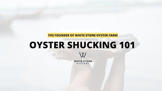 Oyster Shucking 101 White Stone Oysters [upl. by Nabois]