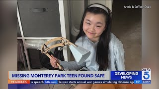 Missing 15yearold Southern California girl found safe [upl. by Dorin14]