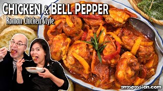 The Best RomanStyle Chicken Recipe  Pollo ai Peperoni [upl. by Fife]