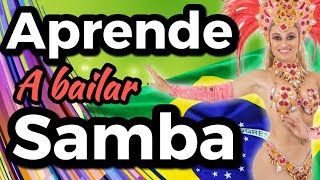 💃🏼CÓMO BAILAR SAMBA FÁCIL  TUTORIAL PASO A PASO BIEN EXPLICADO  CLASES DE RITMOS LATINOS 5 [upl. by Torrance]