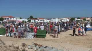 Construção da placa do heliporto da ilha da Culatra em 32 segundos [upl. by Rue7]