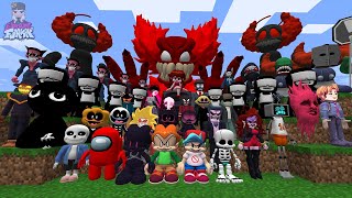 This is Real Friday Night Funkin FNF Characters in Minecraft [upl. by Akienahs]