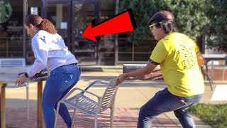 Ultimate Chair Pulling Pranks Compilation Funny Public Pranks RebelTV 2021PART 19😂🔥😹 [upl. by Bollen482]