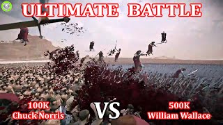 💢 100K Chuck Norris 🥊 VS 🥊 500K William Wallace 💢 [upl. by Waverly726]