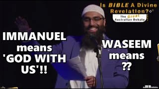 His NAME will be CALLED or MEANT Immanuel  Is this Bible Prophecy Fulfilled Waseem Razvi Debate [upl. by Eiuqcaj]