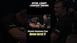 Devon larrat vs Leonidas arkona arm wrestling match results devon armwrestlingupdates [upl. by Jorey]