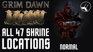 Grim Dawn  All Shrine Locations on normal  Walkthrough  Ashes of Malmouth  Forgotten gods  2022 [upl. by Ronile]