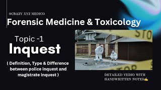 FORENSIC MEDICINE amp TOXICOLOGY SERIES  TOPIC  1 INQUEST ✍️ education bhms bams mbbs bds [upl. by Wivestad]