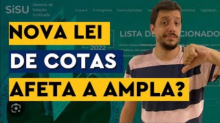 COMO A NOVA LEI DE COTAS AFETA A AMPLA CONCORRÊNCIA NO SISU 2024 [upl. by Dragone]