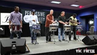 Vic Firth  Performance Spotlight The Flam Five PASIC 2015 [upl. by Einiar]