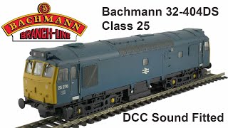 Bachmann 32404DS Class 25 DCC sound Moving off before it releases the brakes when sound on [upl. by Svend]