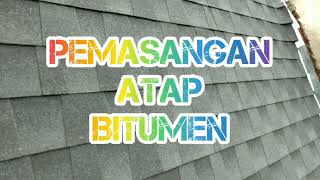 pemasangan atap bitumen  genteng aspal  atap bitumen [upl. by Burkitt]