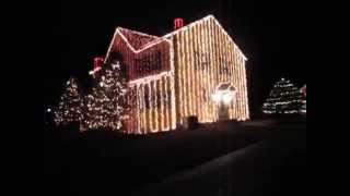 Christmas Lights 2011 Johnston Rd Guilderland Albany New York [upl. by Ycart]