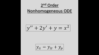 DIFFERENTIAL EQUATIONS Solving 2nd Order NONHOMOGENEOUS ODE [upl. by Ylhsa404]