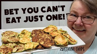 DIY Zucchini Chips  Potato Chip Replacement So good you cant eat just one [upl. by Ehctav]