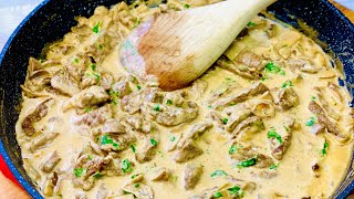 Classic Beef Stroganoff Recipe  73 [upl. by Berget828]