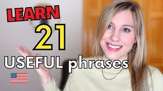 Learn 21 USEFUL English phrases for advanced conversation [upl. by Eellehs]