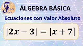 Descubre como resolver ECUACIONES de primer grado CON VALOR ABSOLUTO [upl. by Yanat]