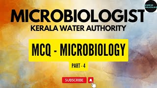 MICROBIOLOGISTBACTERIOLOGIST  KERALA WATER AUTHORITY MCQ PART  4 [upl. by Sivert]