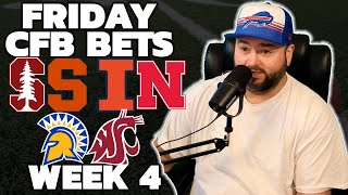 Friday College Football Picks With Kyle Kirms  Week 4 CFB Bets September 20 [upl. by Lehcem]