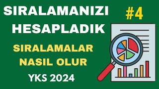 NETLERİNİZİ Yazın Sıralamanızı HESAPLAYALIM  YKS 2024 Sıralama Tahmin Sıralamalar Nasıl Olur [upl. by Lagas299]