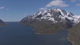 Raftsundet Svolværgeita Svolvær  Flying Over Norway [upl. by Ainaj573]