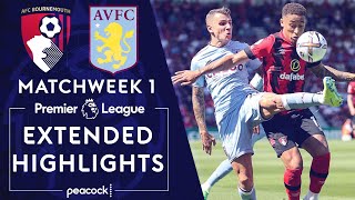 Bournemouth v Aston Villa  PREMIER LEAGUE HIGHLIGHTS  862022  NBC Sports [upl. by Wirth]