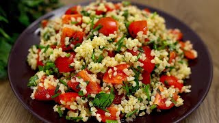 Ein einfacher und sättigender Salat mit Bulgur Köstlich zum Mittag oder Abendessen [upl. by Anai]