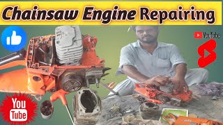 How To Stihl Chainsaw Cylinder And Piston Replacement [upl. by Lynnett]