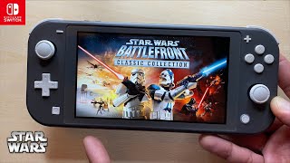 STAR WARS Battlefront Classic Collection Nintendo Switch Lite Gameplay [upl. by Ignacio]