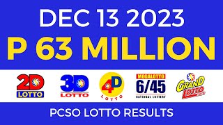 Lotto Result December 13 2023 9pm PCSO [upl. by Nero]