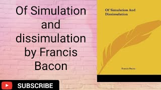 OF SIMULATION AND DISSIMULATION [upl. by Llewsor990]