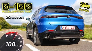 2023 Alfa Romeo Tonale Speciale 280hp  0100 Acceleration TEST amp Sound CHECK [upl. by Aicilanna819]