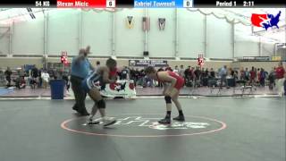 Stevan Micic vs Gabriel Townsell at 2013 FILA Cadet Nationals  FS [upl. by Nolrah226]