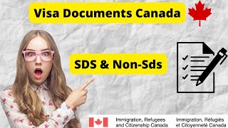 List Of Documents Required For Student Visa Canada  SDS amp NonSDS  Study Permit Canada Checklist [upl. by Asinet]