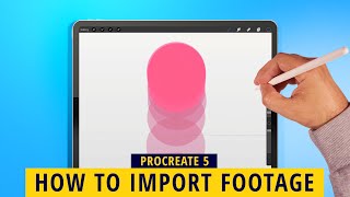 How To Import Footage In Procreate 5  Procreate Tips [upl. by Etnoval448]