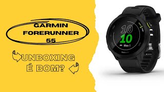 UNBOXING GARMIN FORERUNNER 55 [upl. by Aynwat]