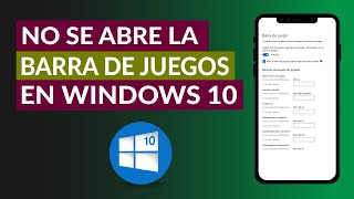 Cómo Solucionar Problema Cuando No se Abre la Barra de Juegos en Windows 10 [upl. by Marge]