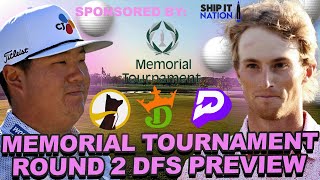 Memorial Tournament Round 2 Preview  Draftkings DFS Showdown Strategy Underdog  Prize Picks Props [upl. by Haseefan64]